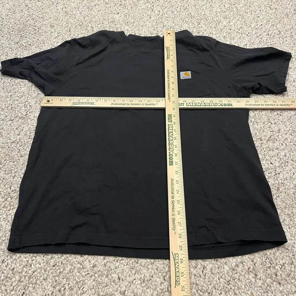 Carhartt Men's Short Sleeve Tee Sz L Loose Fit Dark Gray Cotton Workwear